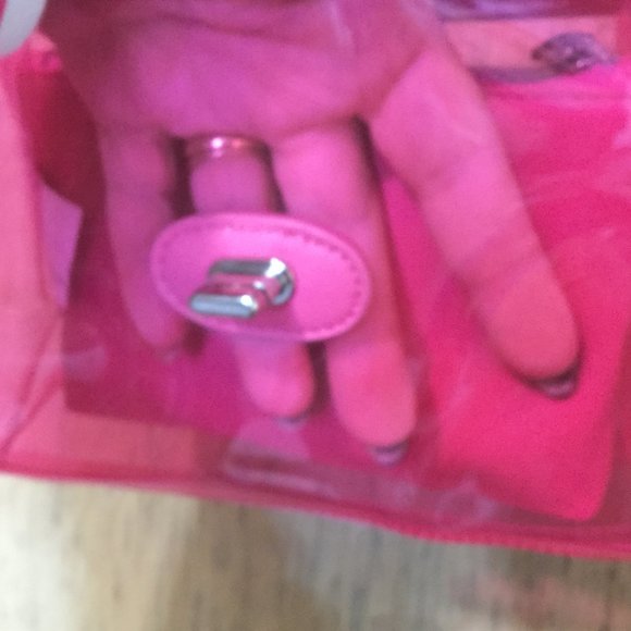 NWT Madden NYC clear PVC purse with chain strap and matching zip coin  purse - Picture 5 of 8